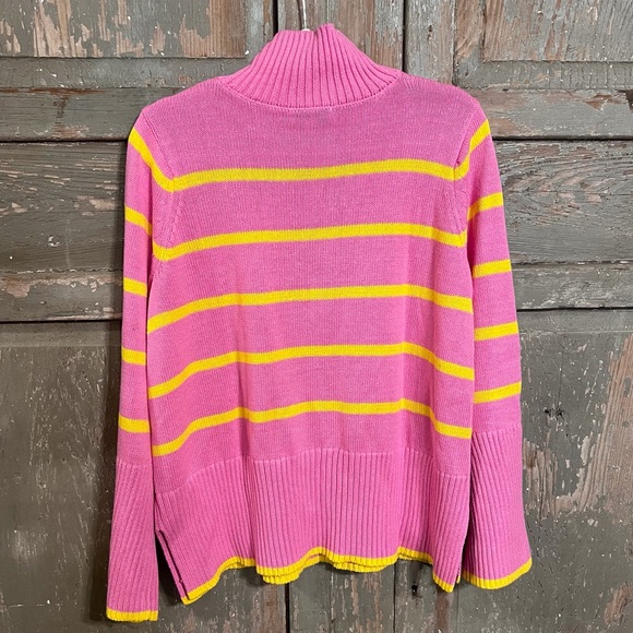 Free Assembly Pink and Yellow Striped Sweater - Picture 2 of 4